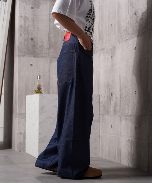 ★ ★Barrel Leg Jeans CKロゴ バレル デニム Barrel]ジーンズ(デニムパンツ) - バレルゴールドダストジーンズ