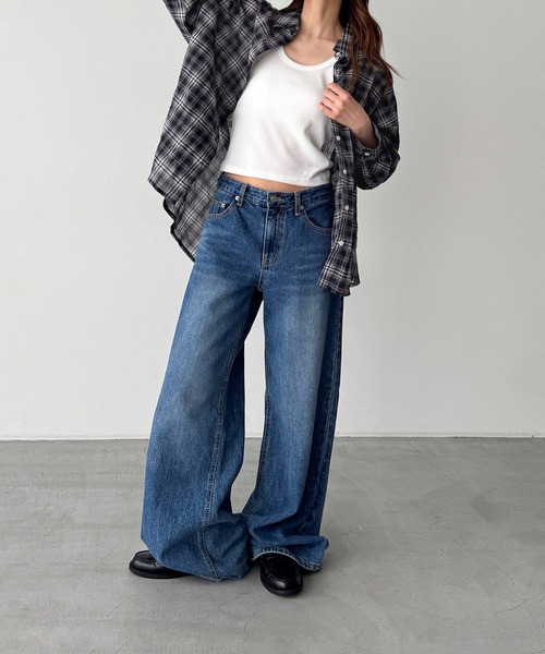 CANAL JEAN ブラウス シャツ El mar コットンシアーチェック