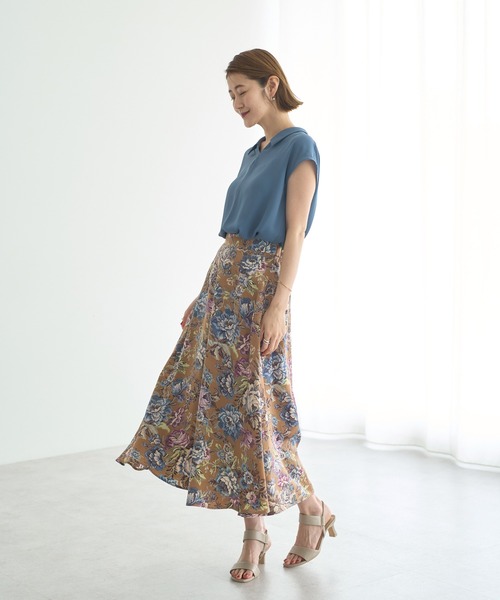 YECCA VECCA（イェッカヴェッカ） スカート ゴブラン柄フレアスカート