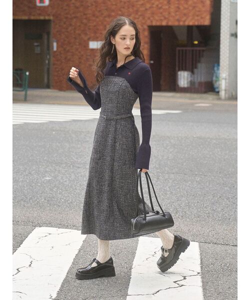 POLO BCS ワンピース 「POLO BCSコラボ」カラーネックニット