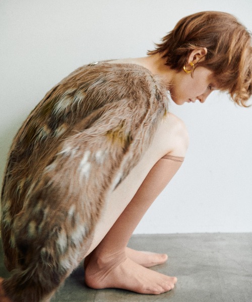 LARUTA（ラルータ） カーディガン 「LARUTA」花柄ジャガードシャギー