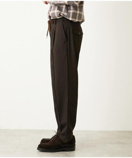 MEN'S MELROSE パンツ ラナテックヘリンボーン | クリースステッチ