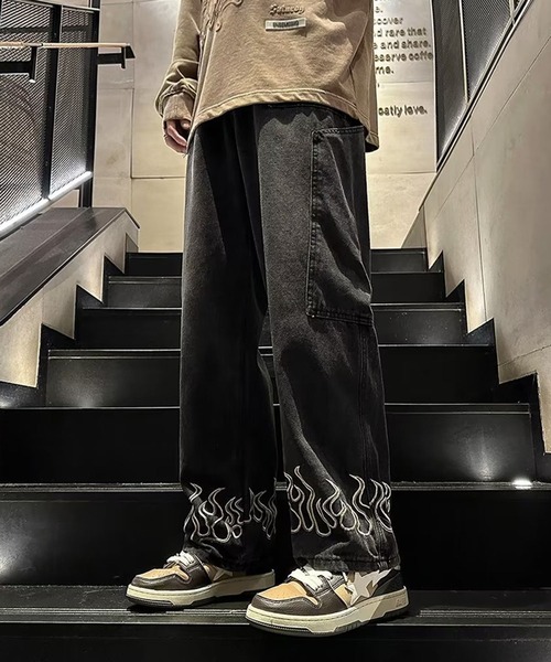 「SHEPP」 デニムパンツ M ブルー メンズ
