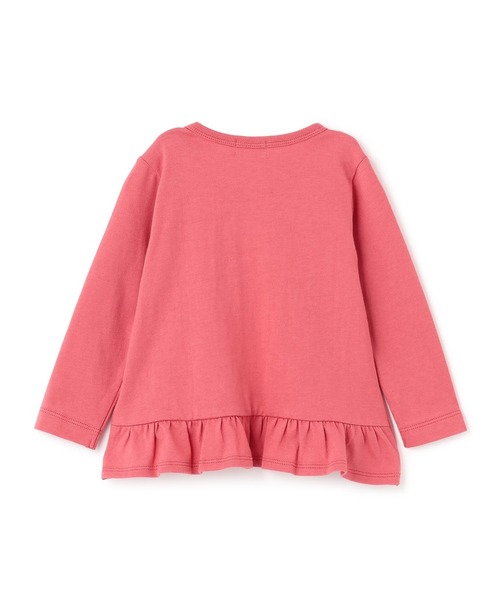 KP tシャツ mimiちゃん チェックアップリケ 長袖Tシャツ キッズ 子供服