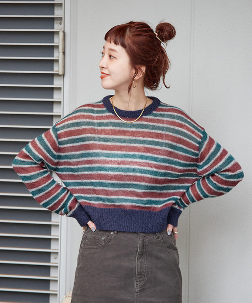 B.C STOCK（ベーセーストック） ニット セーター 手洗い可 / フォギー