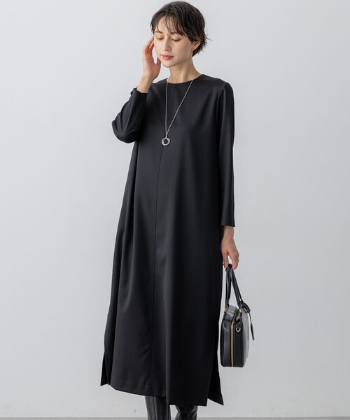 23区（ニジュウサンク） ワンピース 「洗える」メリノウールサテン