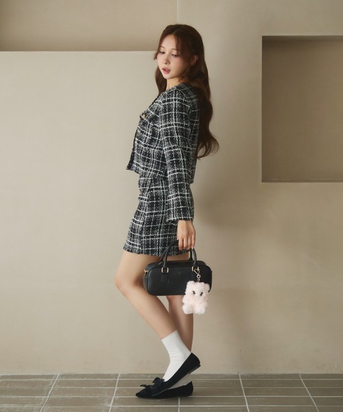 TITTY＆CO.（ティティーアンドコー） セットアップ チェック柄ツイード