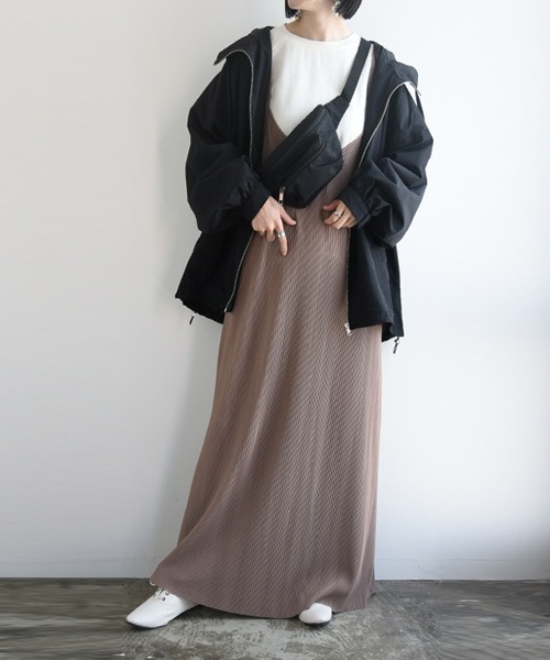 「and it_」 ジップアップブルゾン M ブラック レディース_画像7