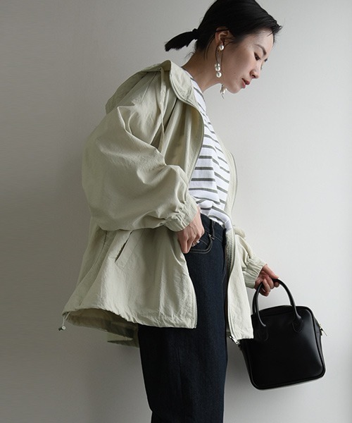 「and it_」 ジップアップブルゾン M ブラック レディース_画像9