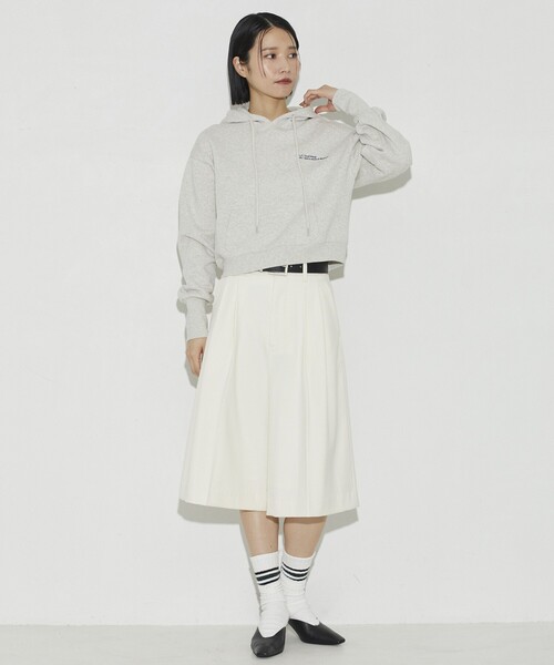 「Firsthand」 プルオーバーパーカー フリ- レッド レディース_画像4