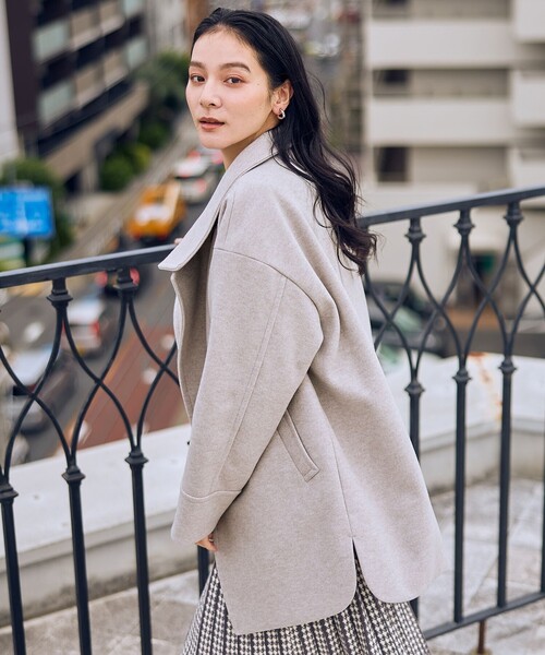 ANY（エニィ） コート アウター スタンドコクーンコート レディース