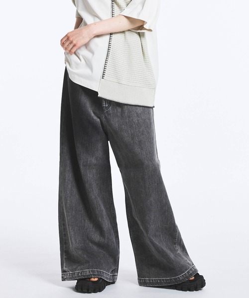 MAISON SPECIAL（メゾンスペシャル） デニムパンツ 0 ダークブラック