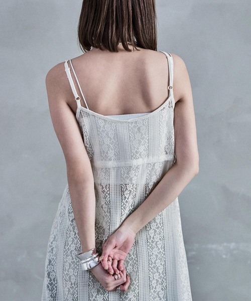「Fashion Letter」 キャミソールワンピース M ライトベージュ レディース_画像9