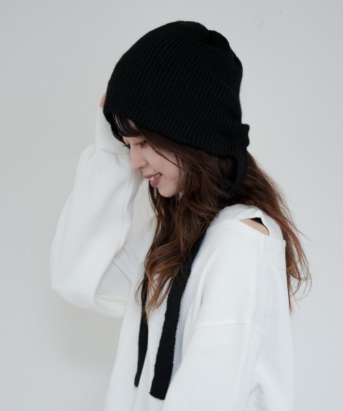 ニット帽　ボンネット polcadot（ポルカドット） ニット帽 ニットキャップ 3wayニット