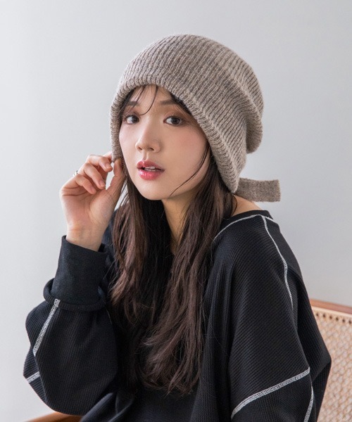 polcadot（ポルカドット） ニット帽 ニットキャップ 3wayニット