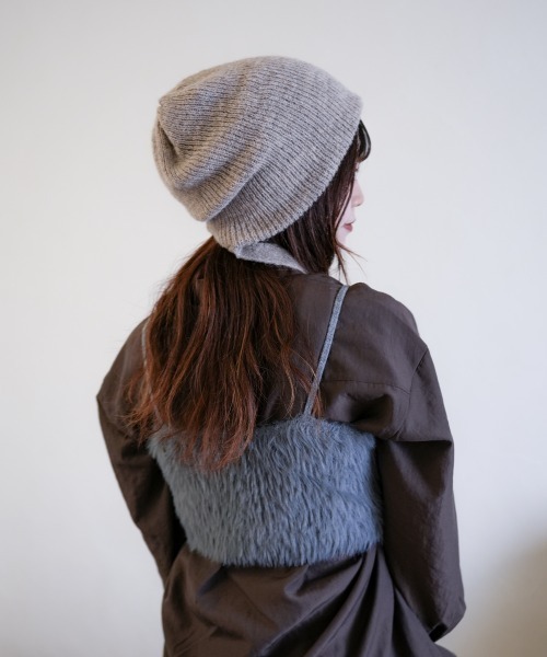 polcadot（ポルカドット） ニット帽 ニットキャップ 3wayニット