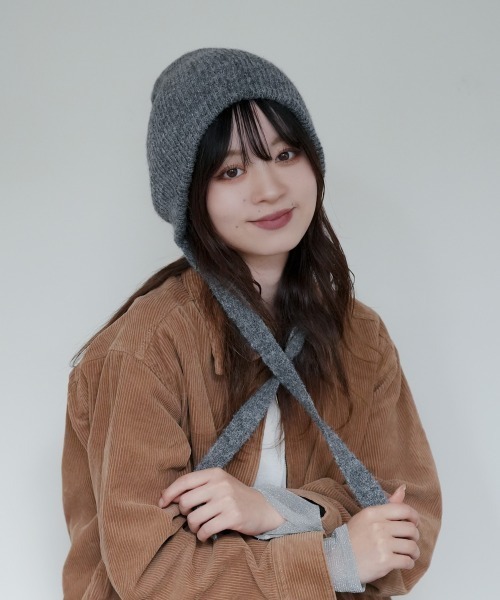 polcadot（ポルカドット） ニット帽 ニットキャップ 3wayニット