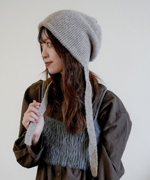 polcadot（ポルカドット） ニット帽 ニットキャップ 3wayニット