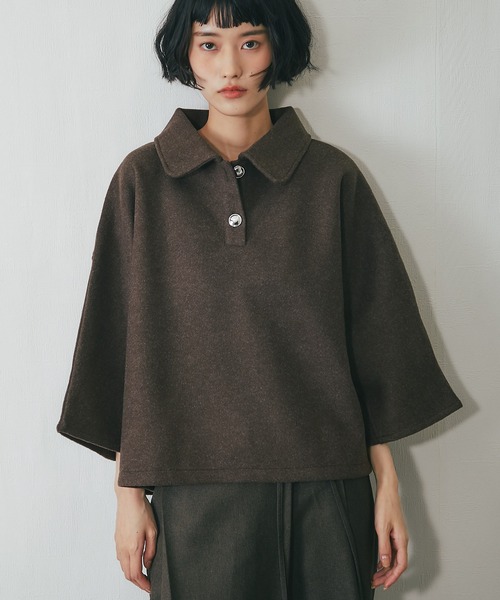 tシャツ シルバーボタンポンチョ風シャツ レディース : ZOZOTOWN Yahoo