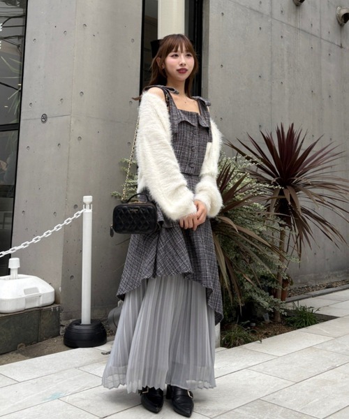 one after another NICE CLAUP ワンピース 「LouLoumei」ツイード