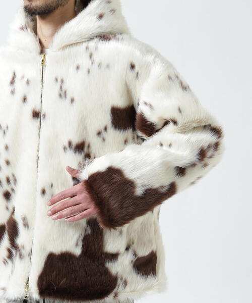 FR(13)NDS フレンズ 25AW FAKE FUR HOOD BZ フェイクファーフードブルゾン L ブルー サンプル品  FLASH オーバーサイズ ジャケット アウター【新古品】【中古】【FR(13)NDS】 FR(13)NDS /フレンズ/FAKE FUR HOOD BLOUSON | ROYAL FLASH（ロイヤル
