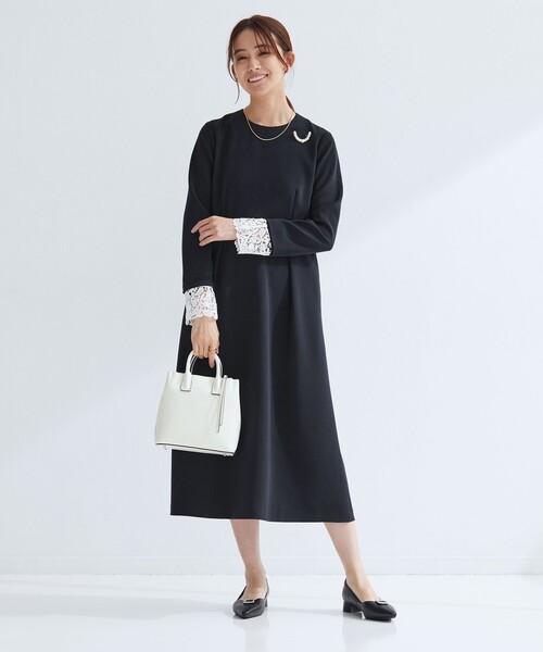 リーナベル セット セール】〈セットアップニット〉アルパカタッチハイネックショート丈