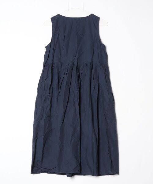 「LE GLAZIK」 ノースリーブワンピース 36 ネイビー レディース_画像2