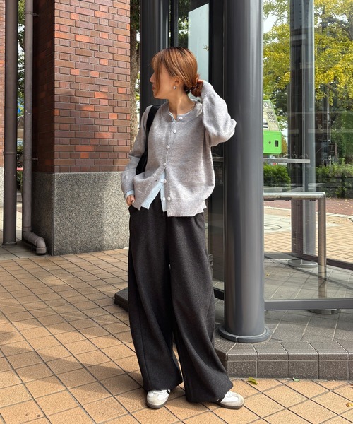 I-SOOK（アイスー） カーディガン 「ISOOK / アイスー」配色レイヤード