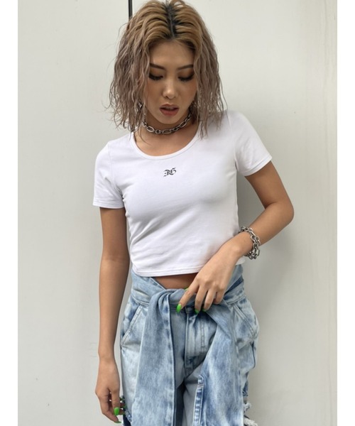 「EGOIST」 半袖Tシャツ FREE ピンク レディース_画像2