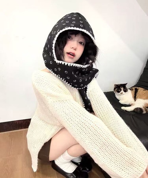 ha|za|ma unknownunknown フード付きスヌード ha|za|ma unknownunknown フード付きスヌード 【公式通販】