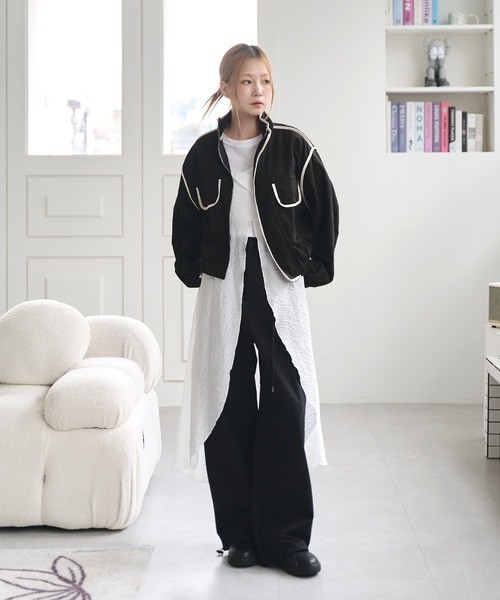 「UNE MANSION」 ブルゾン FREE ベージュ レディース_画像2