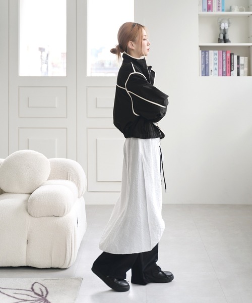 「UNE MANSION」 ブルゾン FREE ベージュ レディース_画像3