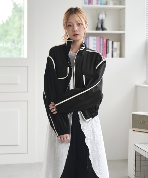 「UNE MANSION」 ブルゾン FREE ベージュ レディース_画像5