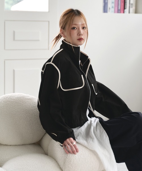 「UNE MANSION」 ブルゾン FREE ベージュ レディース_画像6