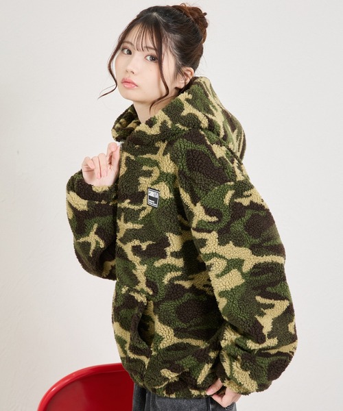 shrita（シュリータ） ブルゾン アウター 総柄ボアブルゾン キッズ