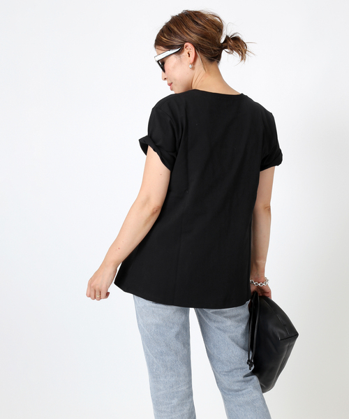 「CELERI」 半袖Tシャツ FREE ホワイト レディース_画像6