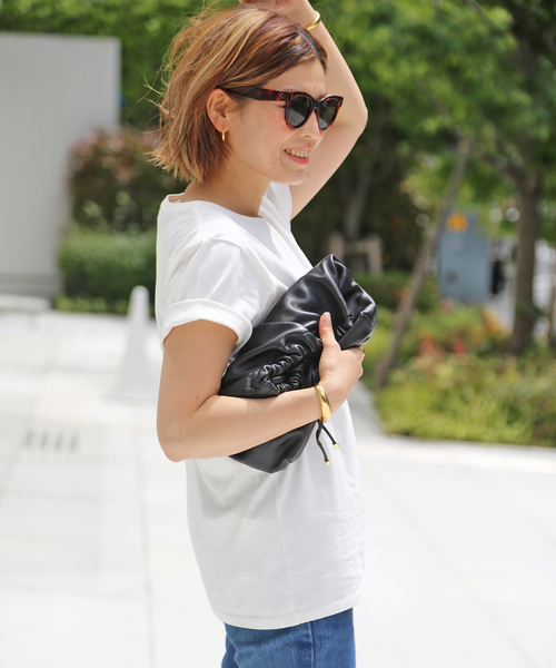 「CELERI」 半袖Tシャツ FREE ホワイト レディース_画像9