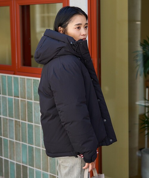 「FREAK'S STORE」 「FIRST DOWN」ダウンジャケット SMALL ブラック レディース_画像6