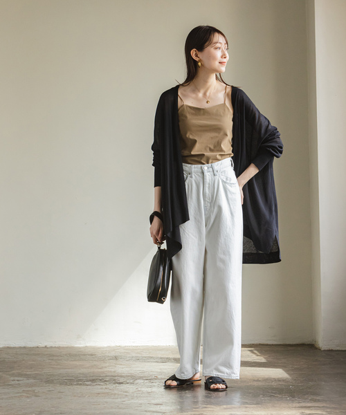 NOBLE（ノーブル） ニットカーディガン FREE ブラウン レディース