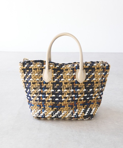 「un dix cors」 ハンドバッグ FREE ベージュ レディース_画像3