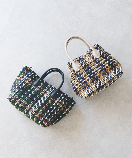 「un dix cors」 ハンドバッグ FREE ベージュ レディース_画像8