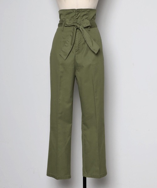 「Bonjour Sagan」 チノパンツ FREE カーキ レディース_画像5