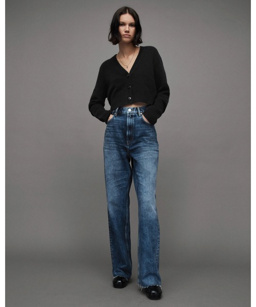 「ALLSAINTS」 ニットカーディガン X-SMALL ブラック レディース_画像5