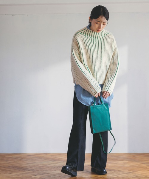 「Gready Brilliant」 「QTUME」長袖ニット FREE ベージュ レディース_画像2