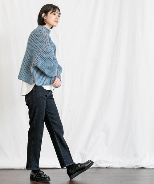 「Gready Brilliant」 「QTUME」長袖ニット FREE ベージュ レディース_画像7