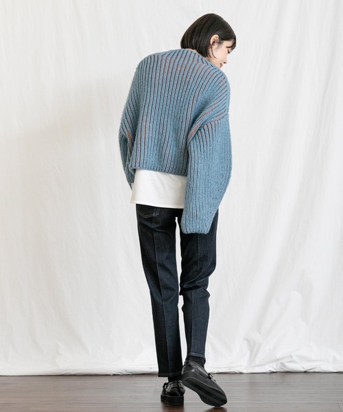 「Gready Brilliant」 「QTUME」長袖ニット FREE ベージュ レディース_画像8