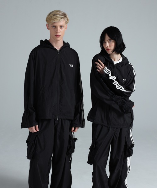 Y-3 ブルゾン アウター NYLON WIRED 3 STRIPES TRACK TOP メンズ