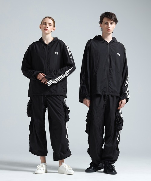 Y-3 ブルゾン アウター NYLON WIRED 3 STRIPES TRACK TOP メンズ