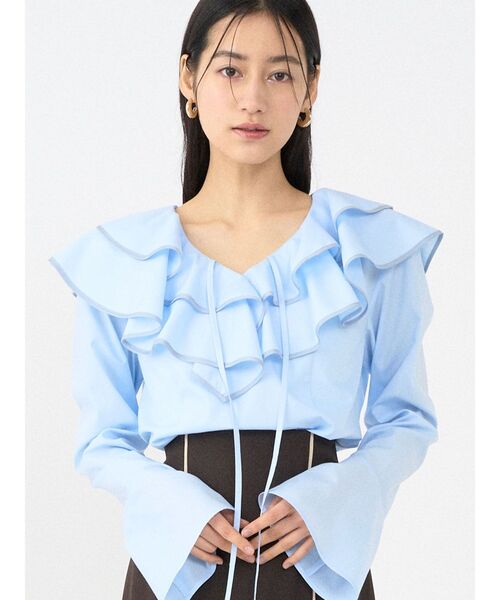 ♡SALE♡新品タグ付き♡LAGUNAMOONラグナムーン ブラウス LAGUNAMOON（ラグナムーン） ブラウス シャツ ラッフルパイピング