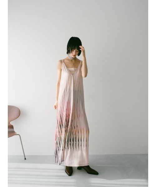 ワンピース Art Line Print 2piece Dress/アートラインプリント２ピースドレスの画像